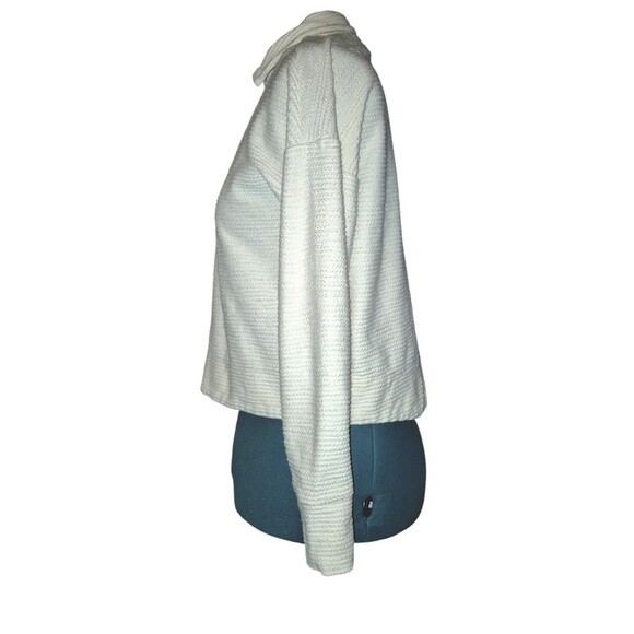 Sweaty Betty Rest Up Half Zip Pullover Preppy Mom Size 6 In Lily White (Ivory) - Picture 3 of 7